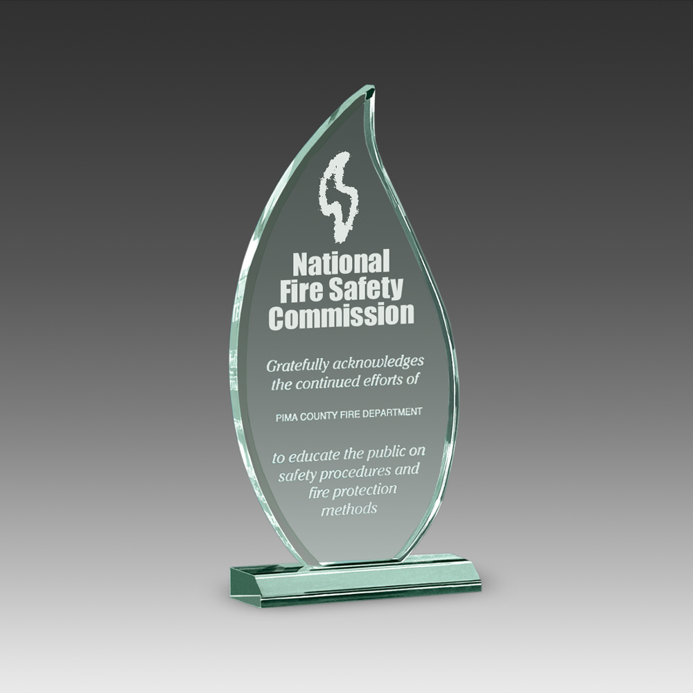 10" Premium Beveled Flame Award 1