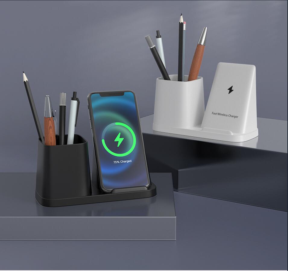 Wireless Charger With Desk Organizer 2