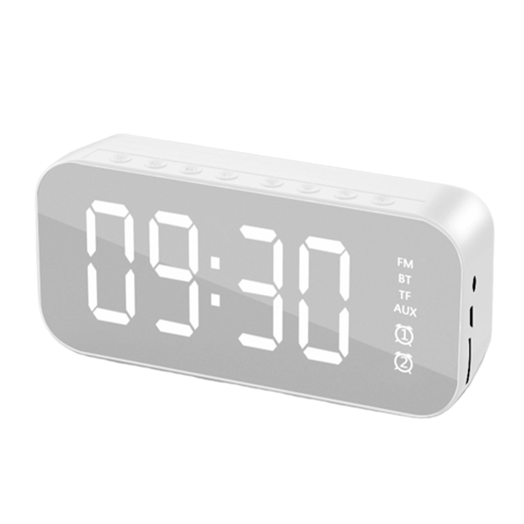 Mirror Wireless Speaker W/ Alarm Clock 5