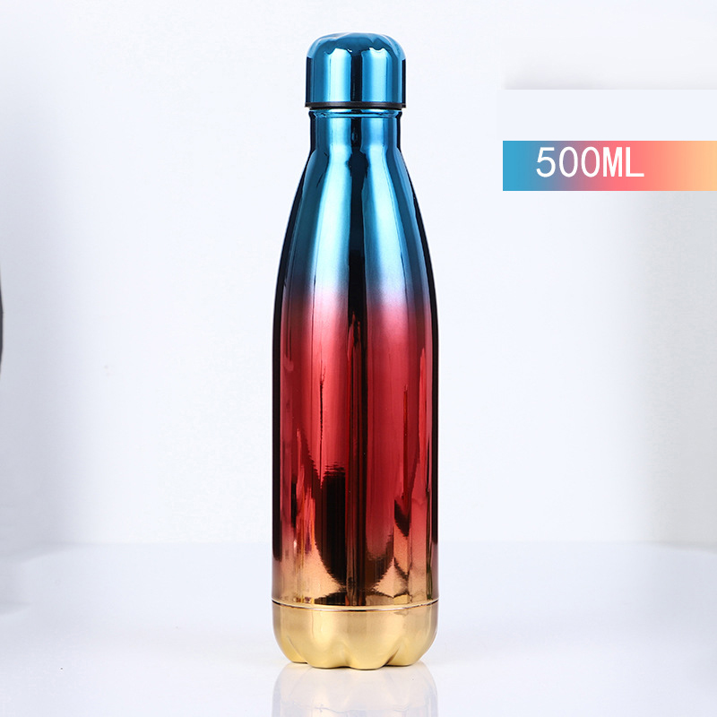 17Oz Colorful Electroplating Double Wall Insulated Sports Bottle 4