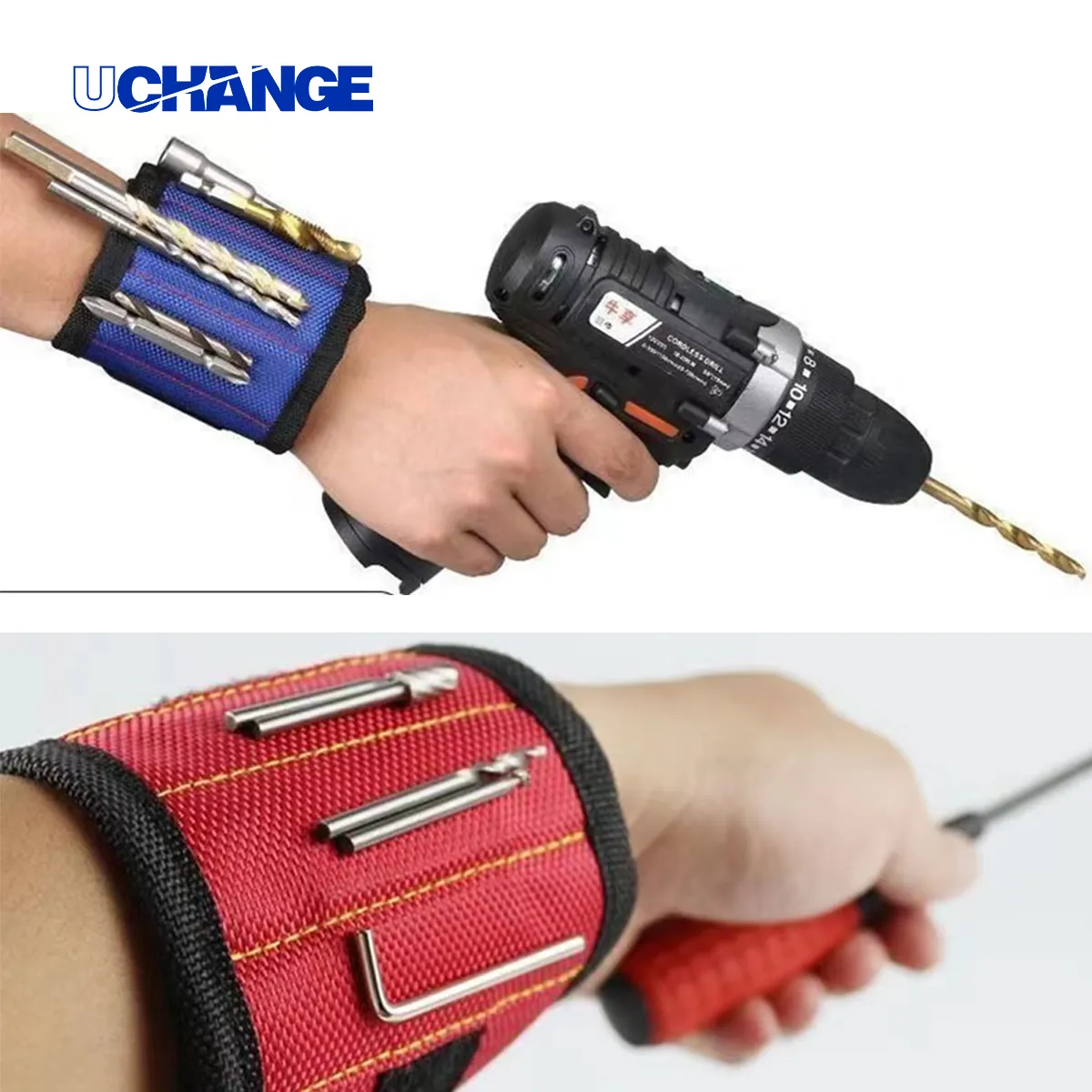 Magnetic Tool Wristband For Screws & Bits 2