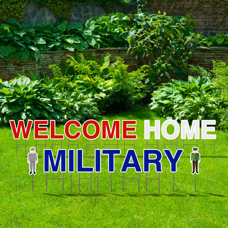 Welcome Home Military Yard Letters 3