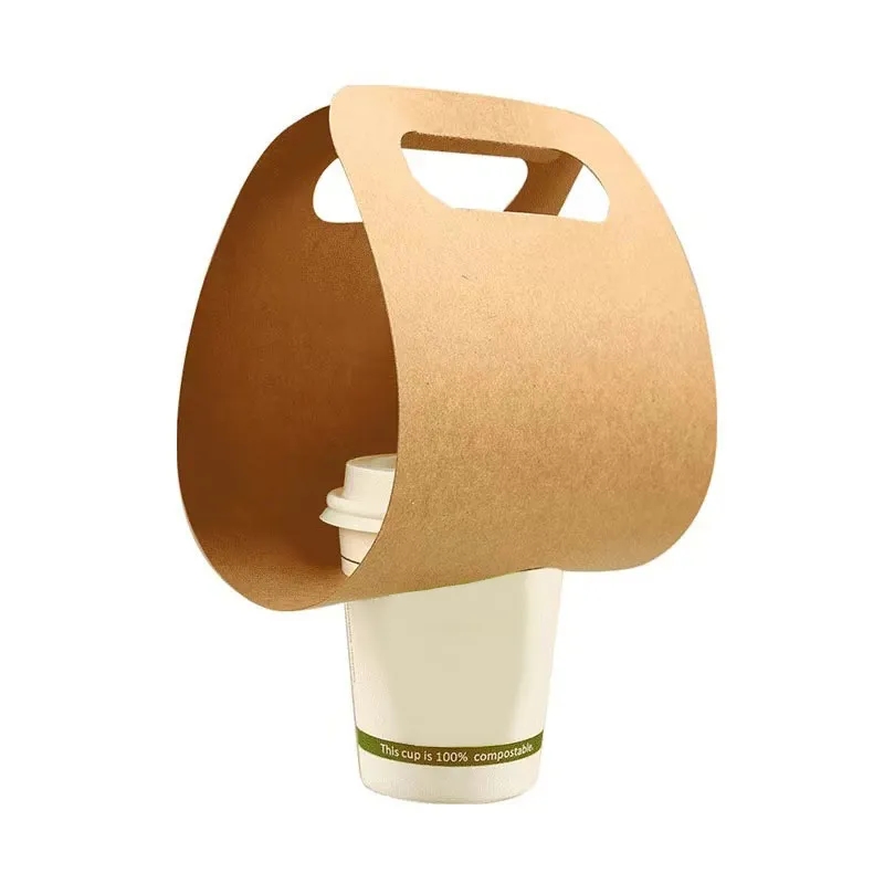 Disposable Take-away Cup Holders with Handle 5