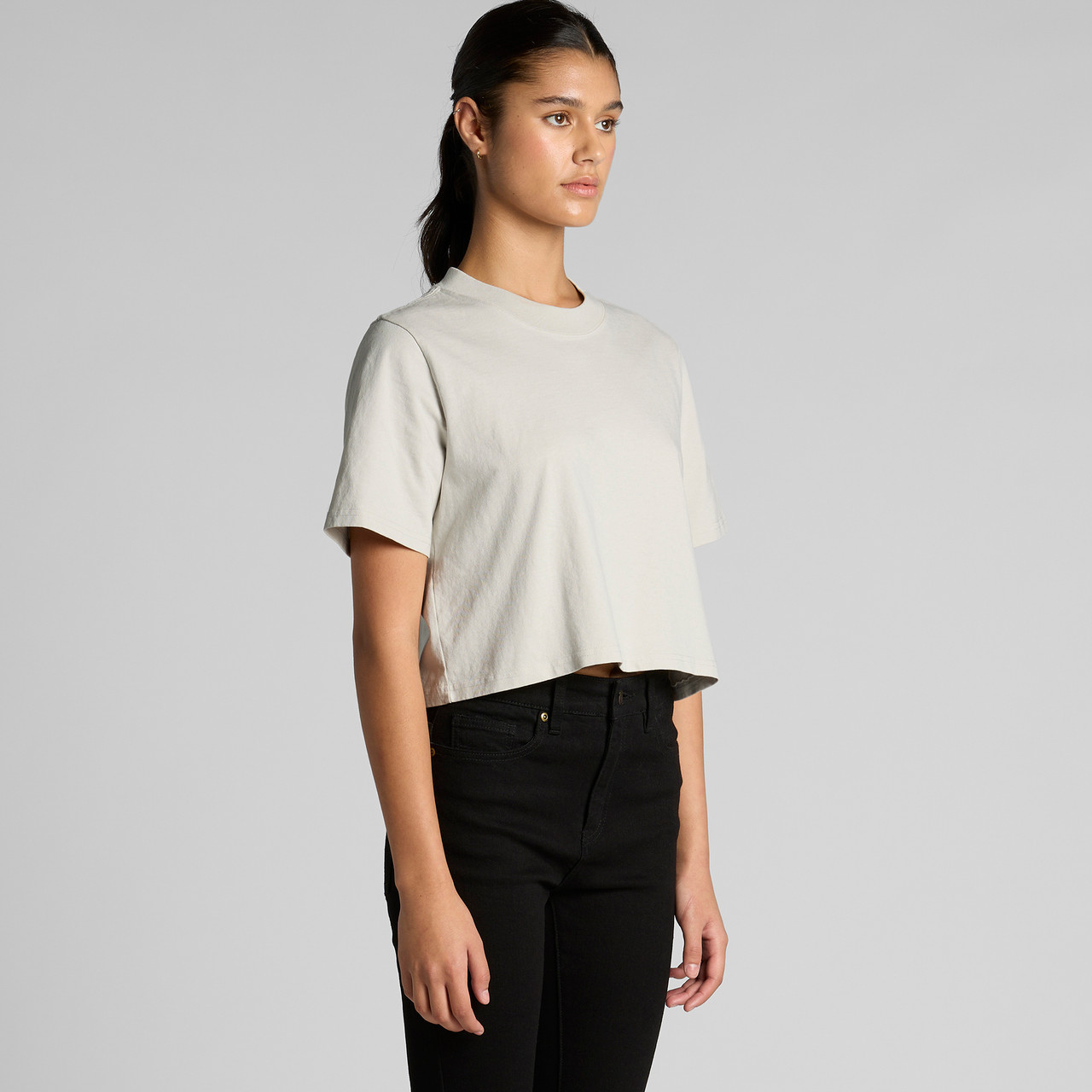 Wo's Heavy Faded Crop Tee | 4089 13