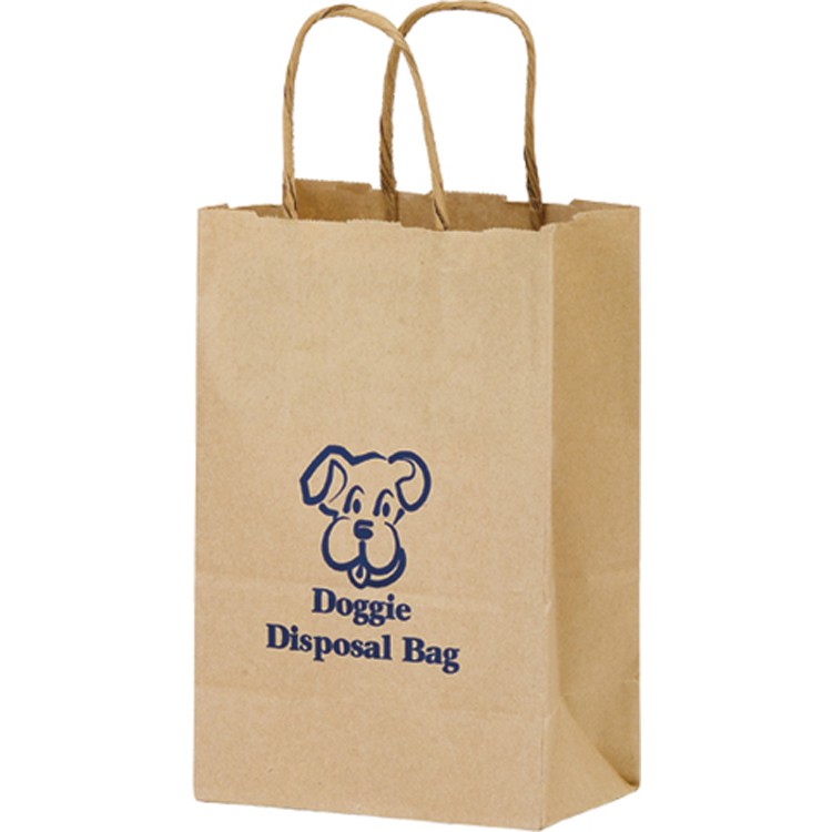 Natural Kraft Paper Shopper with Twisted Paper Handles 1
