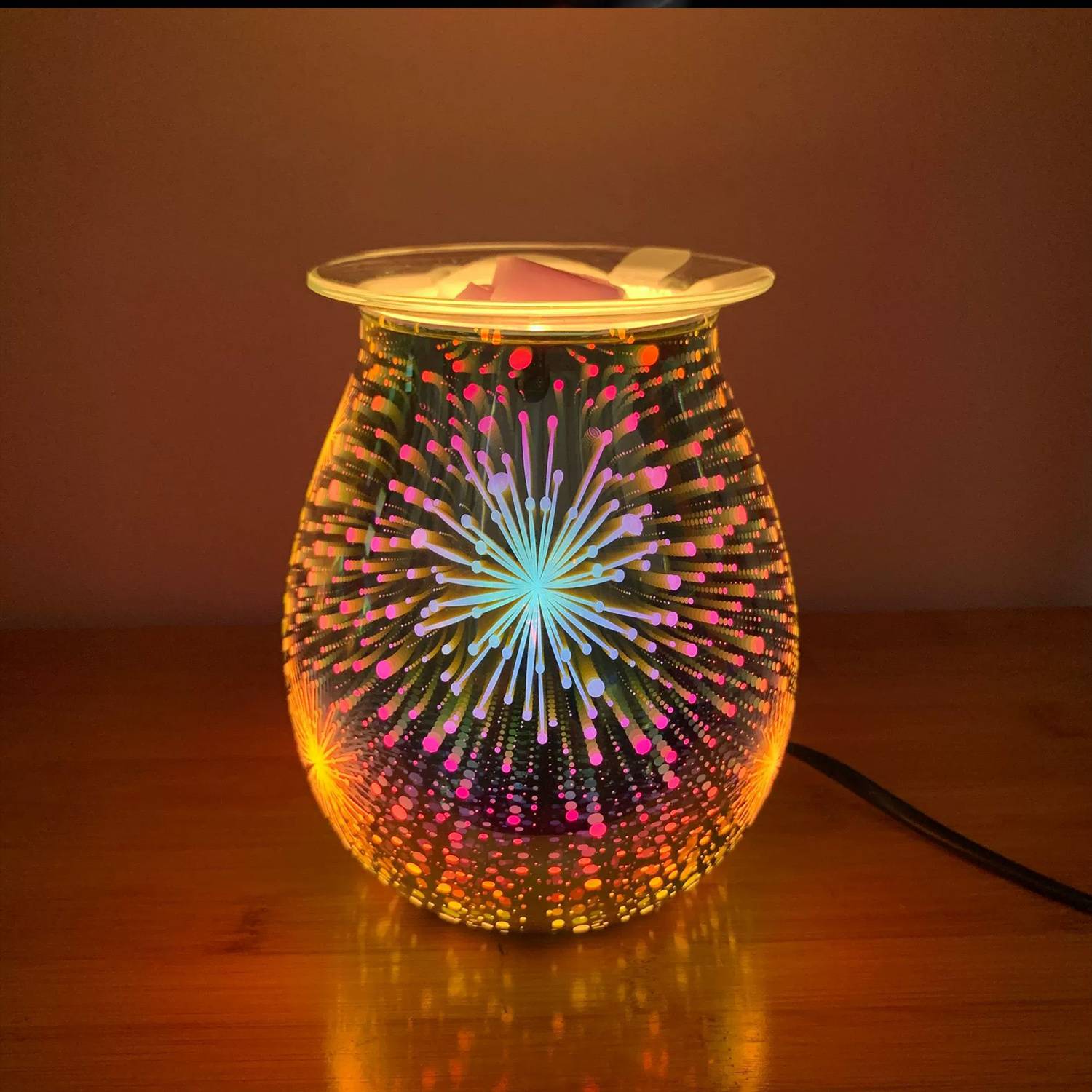 Creative Glass Electric Heating Aromatherapy Night Light 5