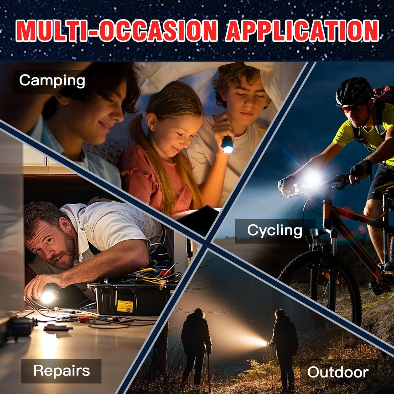 LED Camping Flashlight 4