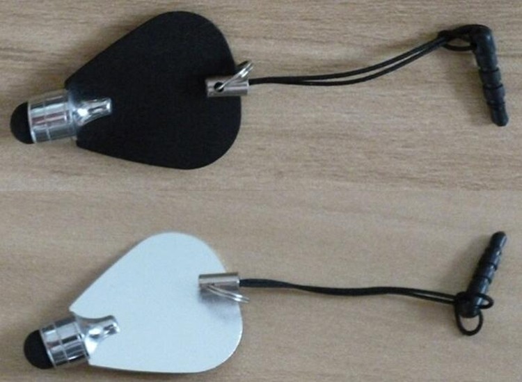 Alumimium Mini Heart Shape Stylus Pen for Phone Tablet 1