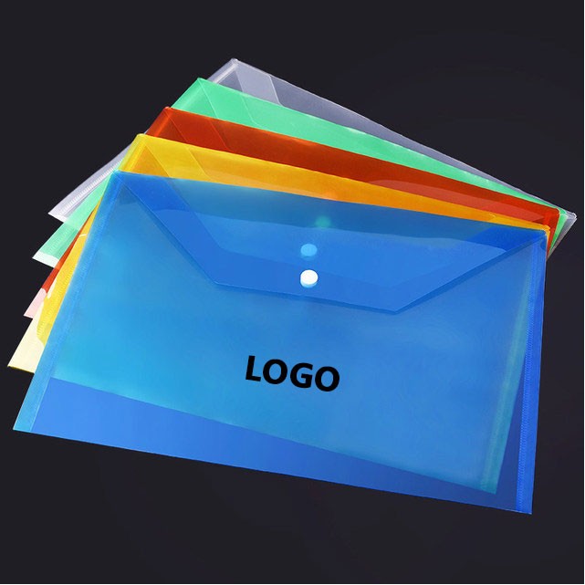 Plastic Letter-Size Envelope With Snap Closure 1