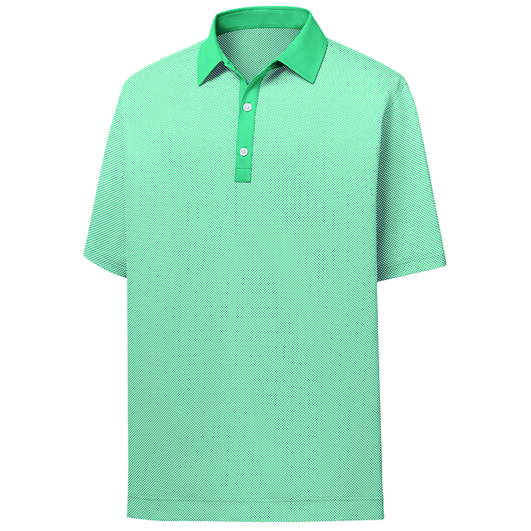 FootJoy ProDry Performance Stretch Lisle Mini Check Print Polo 7