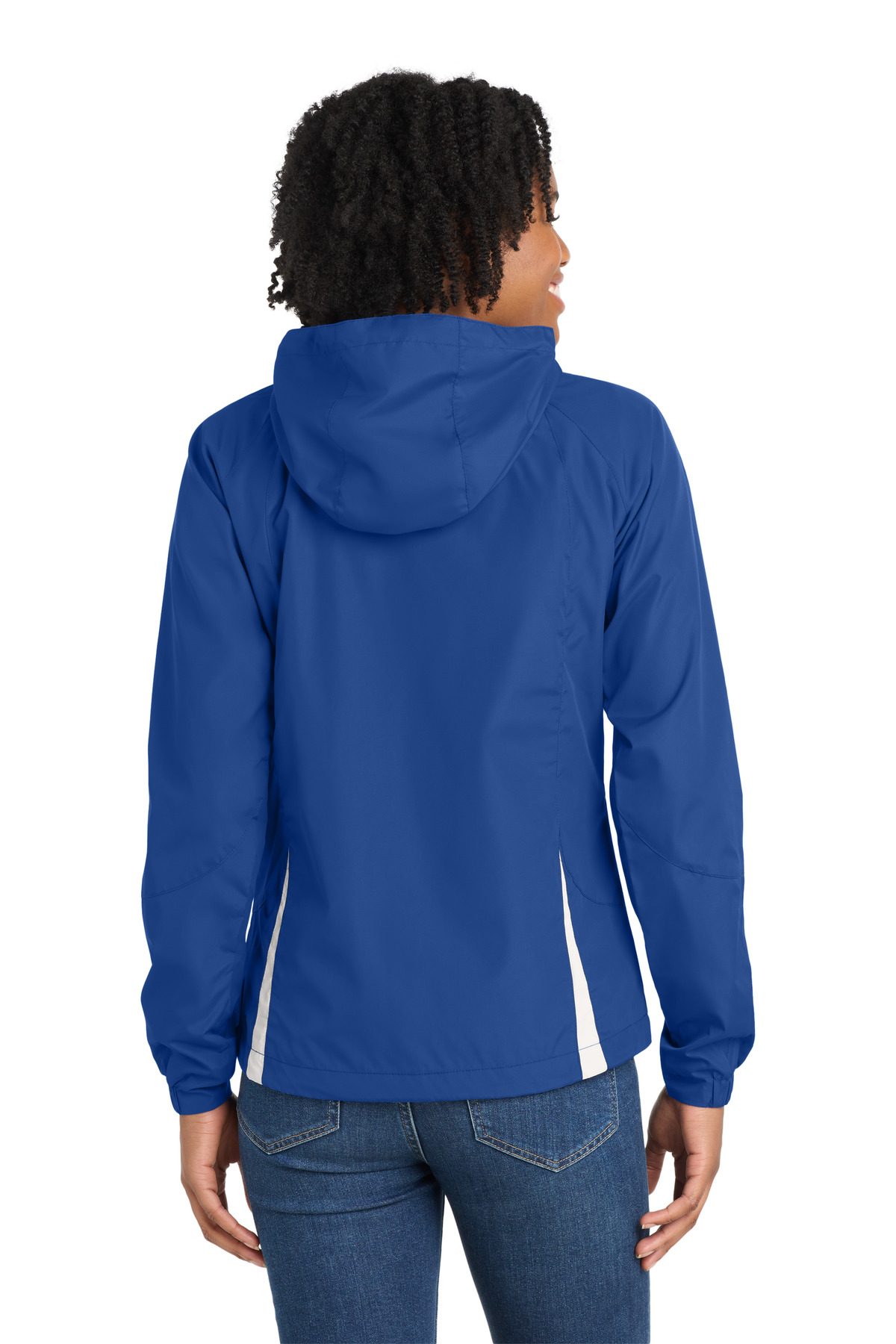 Sport-Tek Women's Colorblock Hooded Raglan Jacket. LST76 4