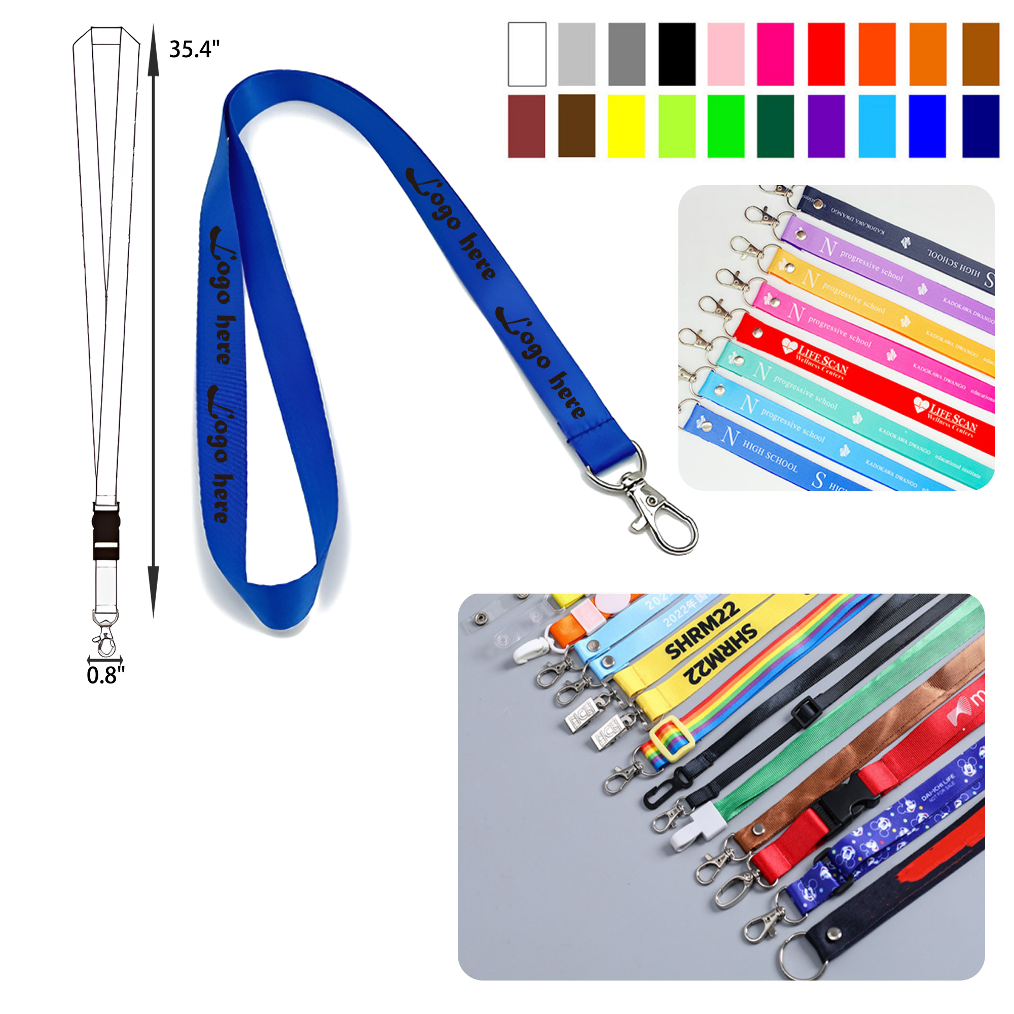 MOQ 300 PCS Unique Custom Pantone Color Lanyard 1