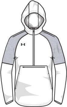 Men's UA Qualifier Fleece Anorak 4