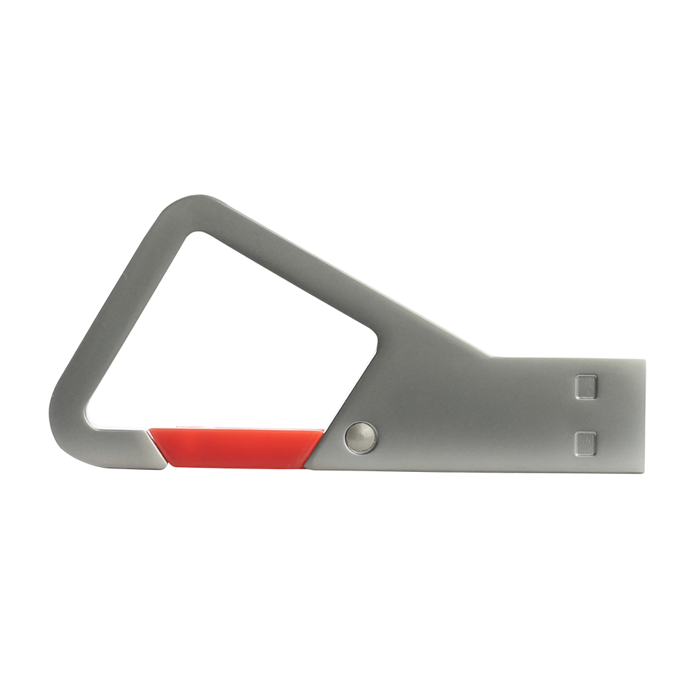 Seneca Metal Carabiner USB Drive with Color Clip 2