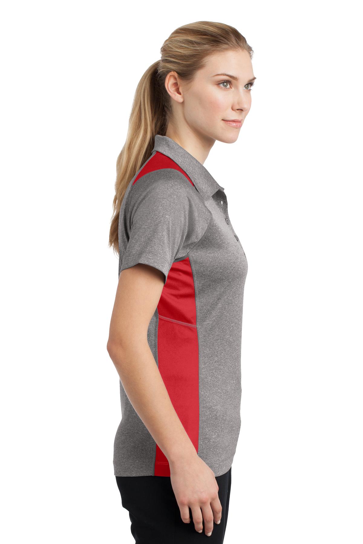 Sport-Tek® Women's Heather Colorblock Contender Polo 10