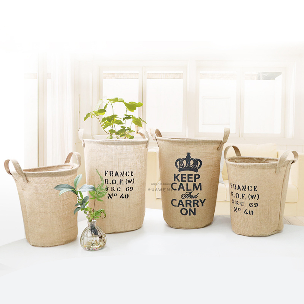 Jute Storage Bucket 3