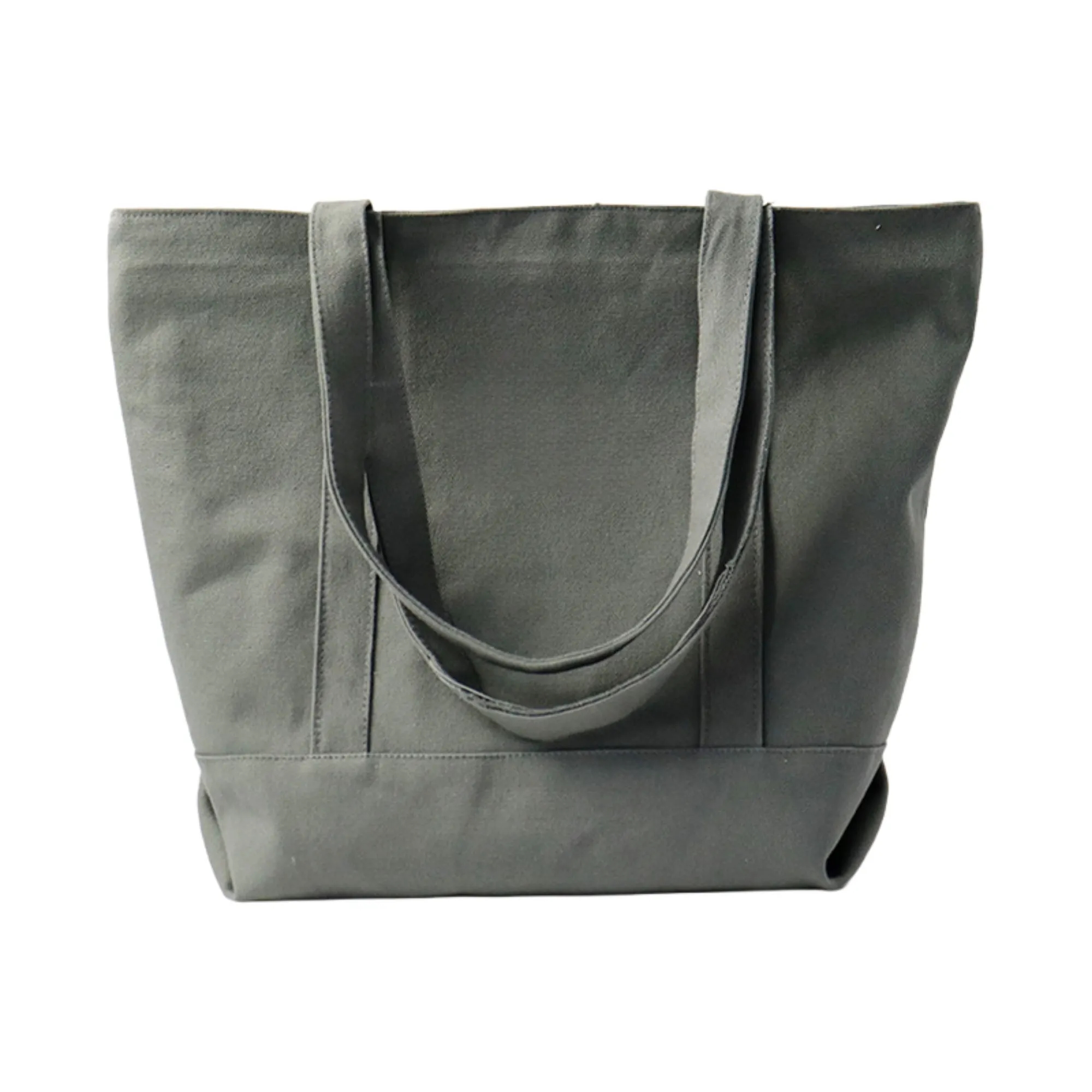 Large Capacity Travel Canvas Tote With Zipper And Inner Lini 8