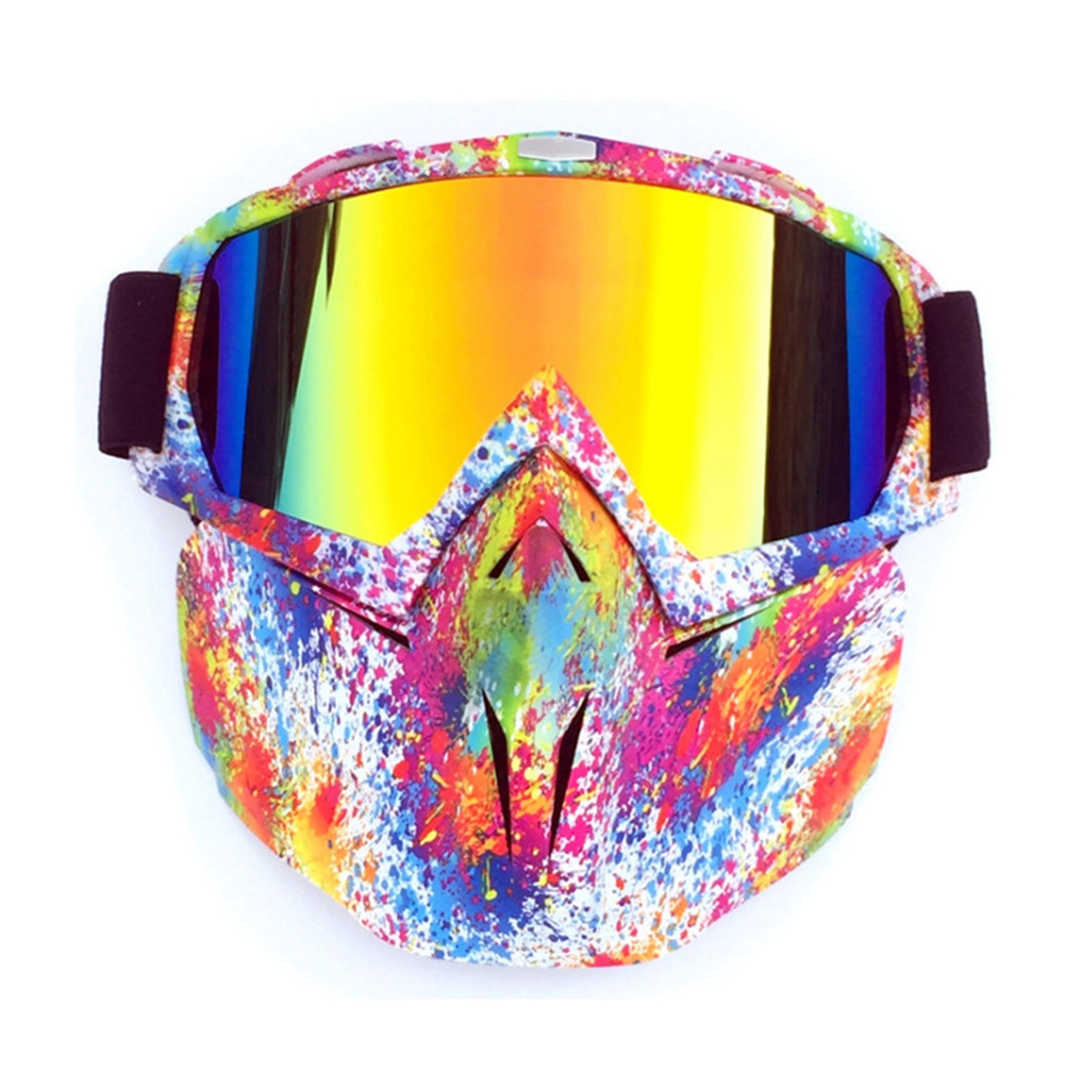 Motorcycle Helmet Riding Goggles Glasses With  Face Mask 6