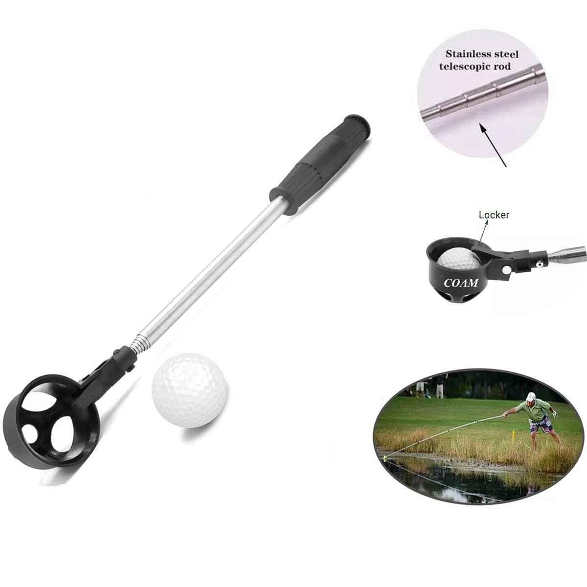 Extendable Golf Ball Retriever 1