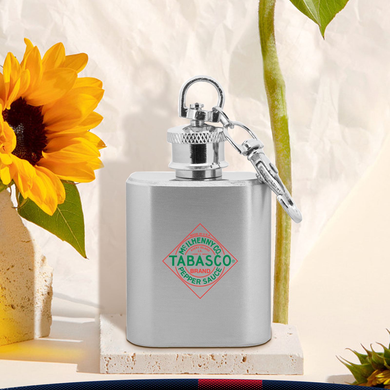 1 oz. Tayia Keychain Hip Flasks 4