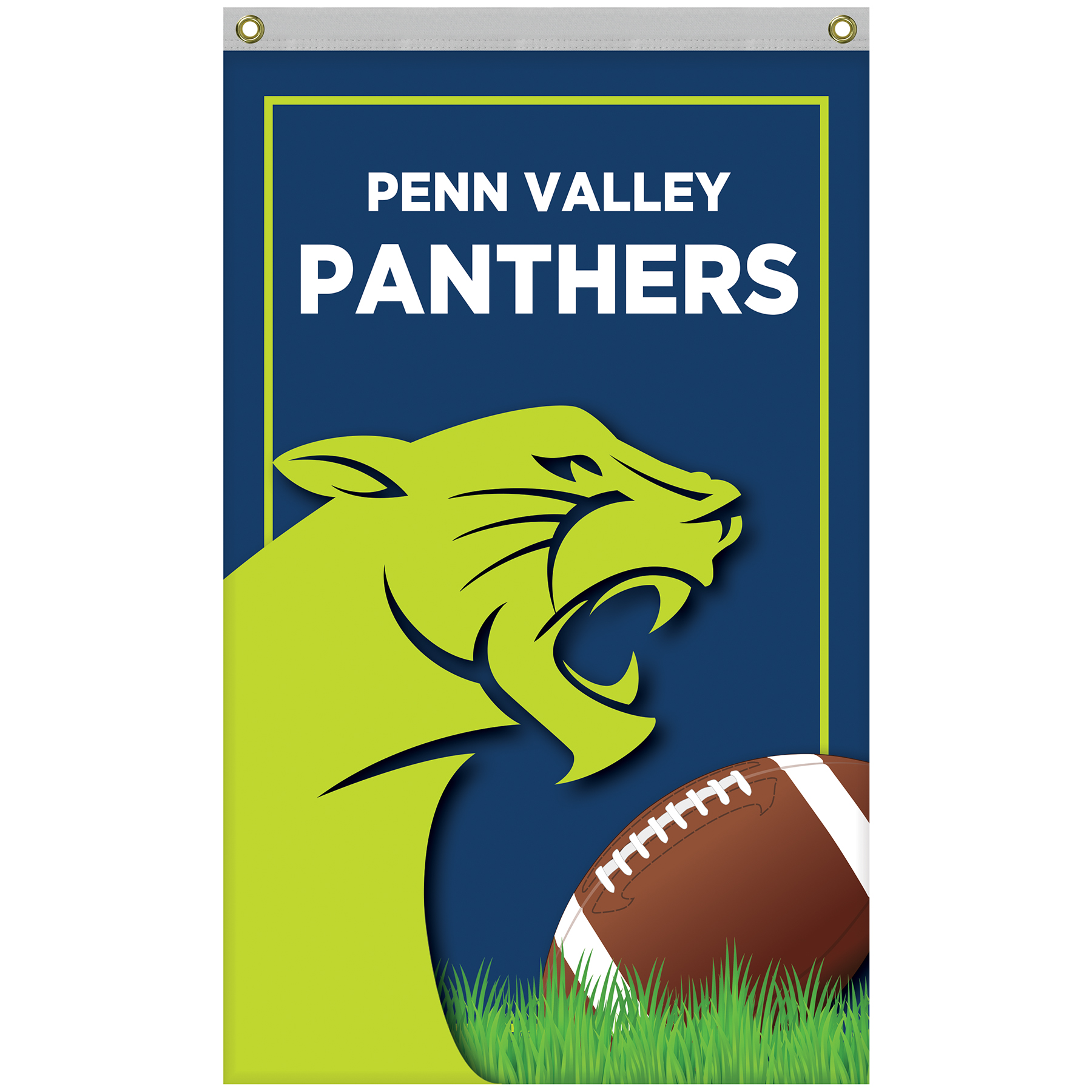 2.5' x 4' Standard Single Reverse Knitted Polyester Vertical Banners 10