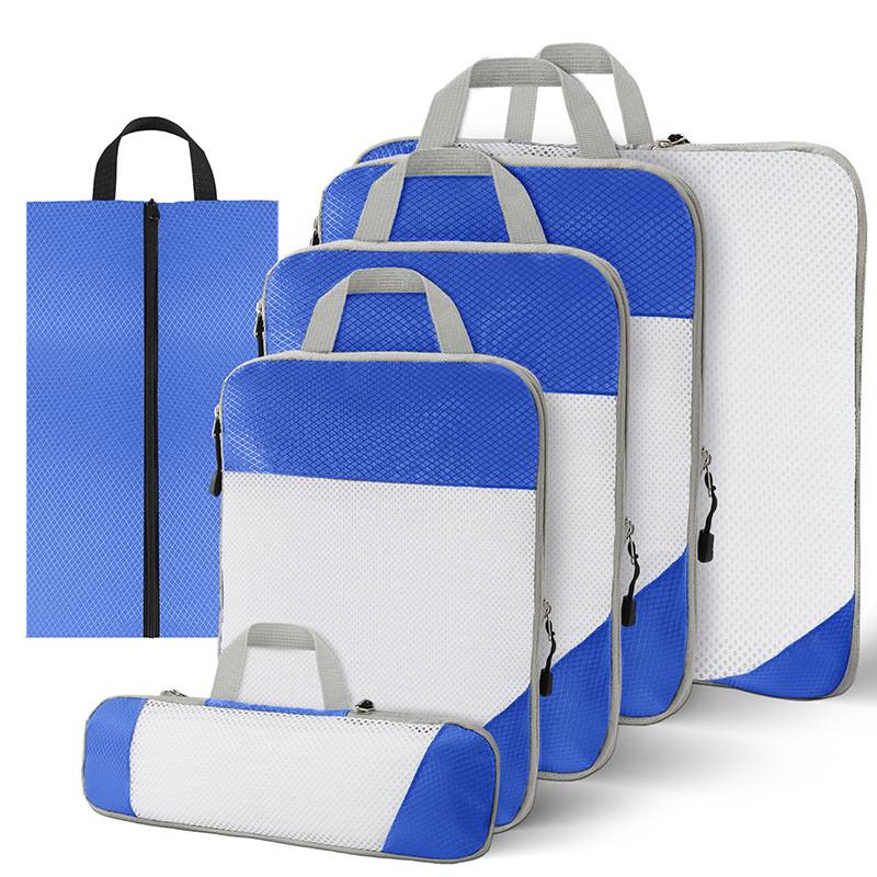 6 Piece Set Mesh Luggage Storage Bag 3