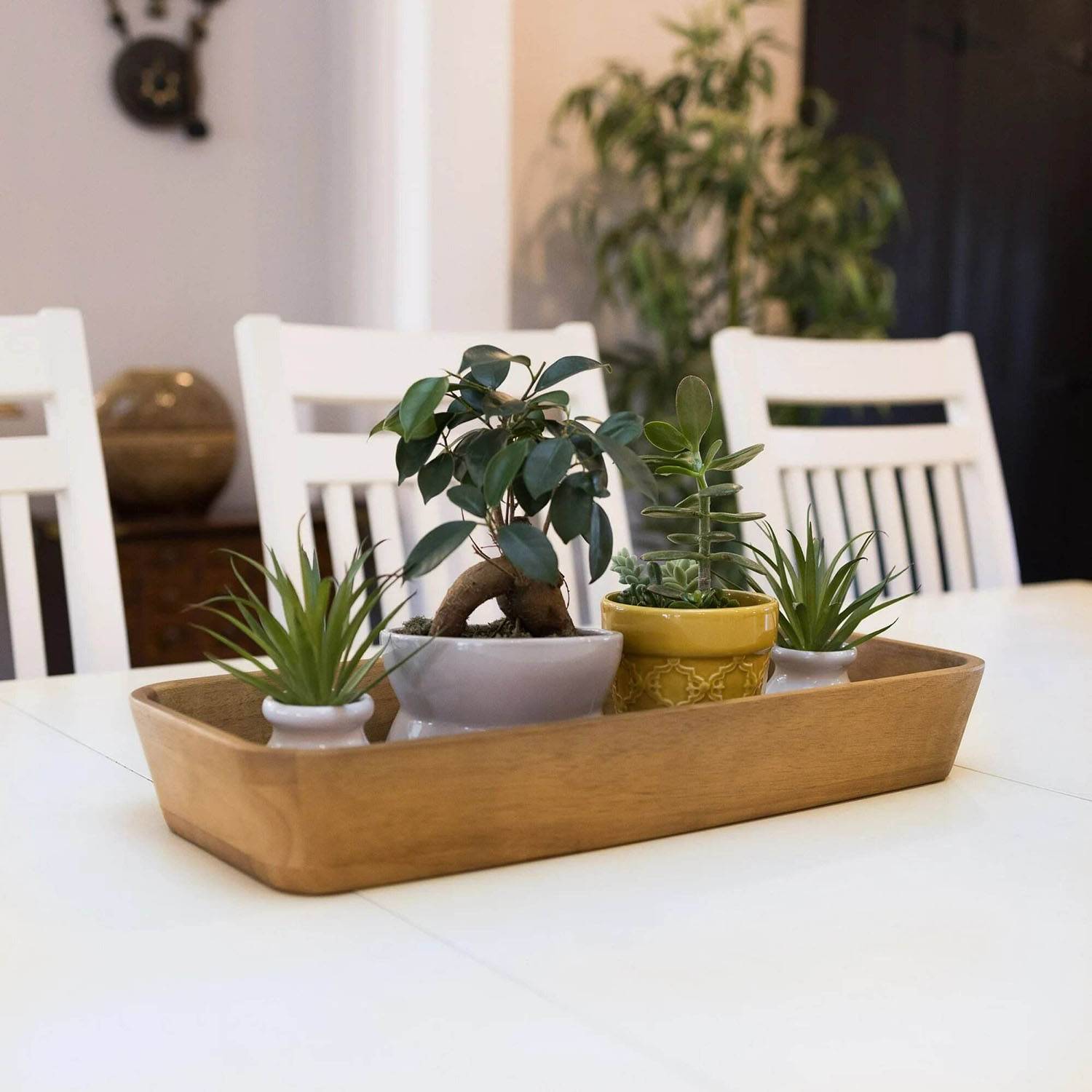 Wooden Rectangular Serving Tray 9
