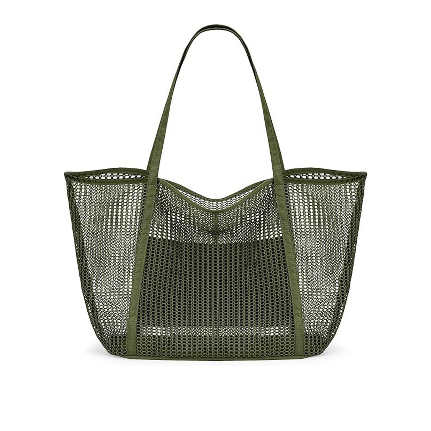 Ladies' Toiletries Clothing Mesh Single Shoulder Tote Bag 8