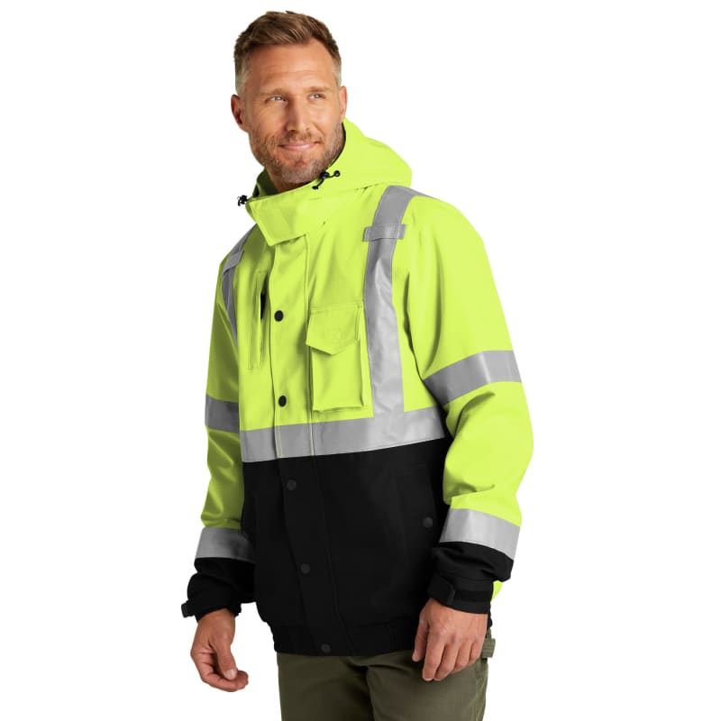 CornerStone ANSI 107 Class 3 Waterproof Insulated Ripstop Bomber Jacket 5