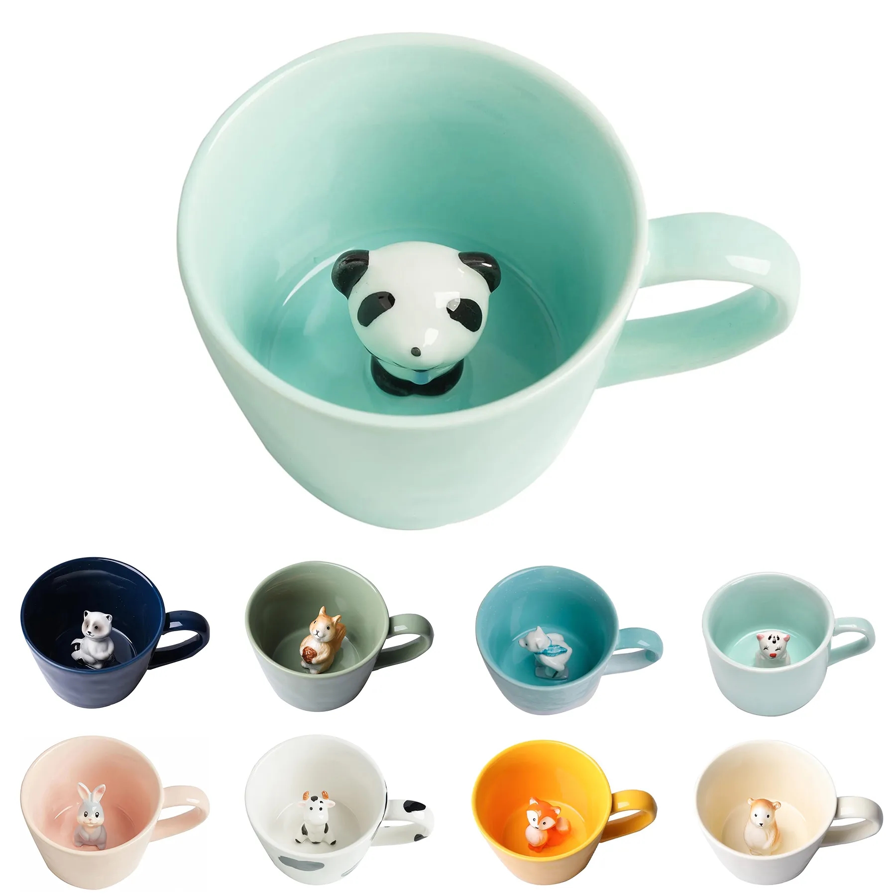 Ceramic Mug with Hidden 3D Animal 5