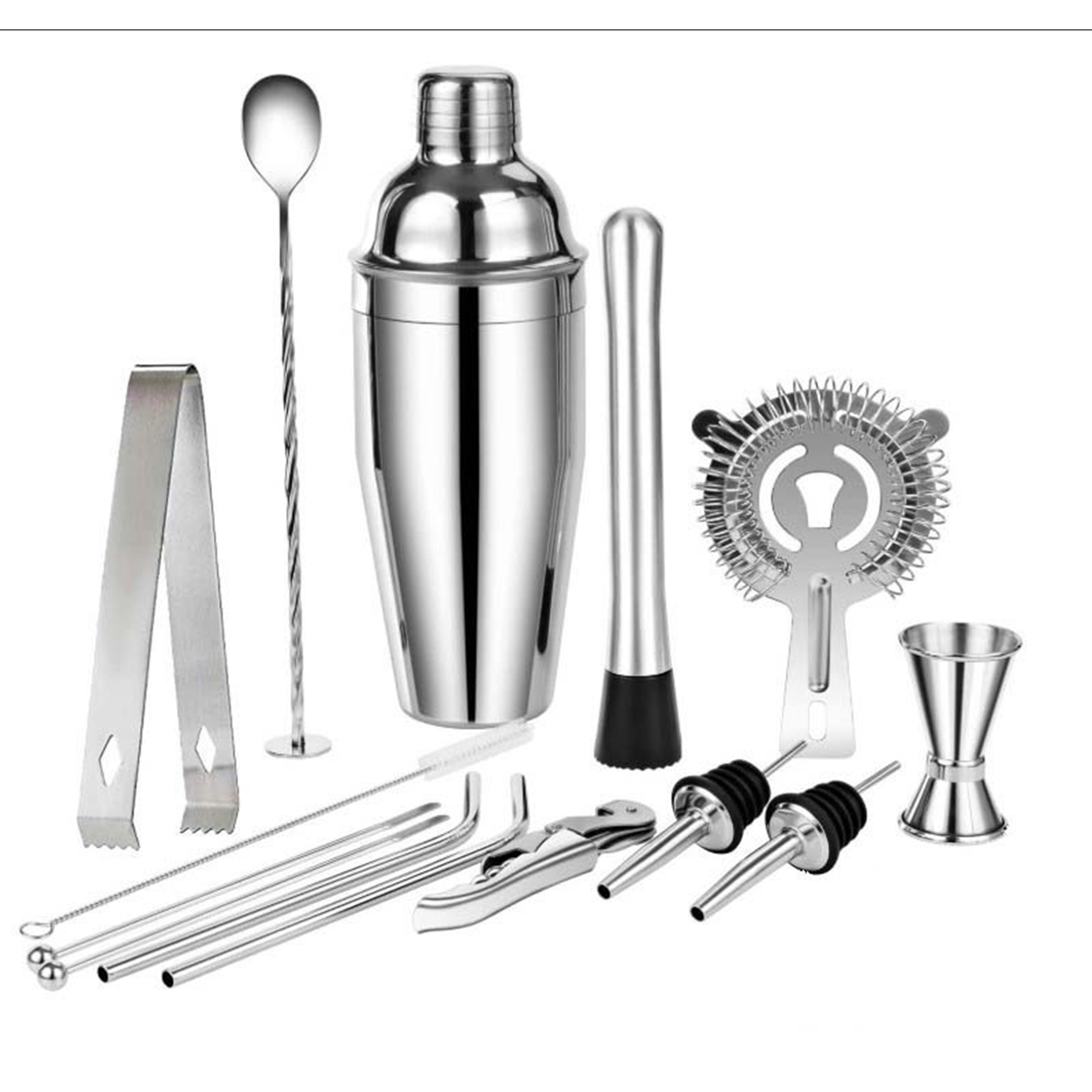 Stainless Steel Cocktail Shaker Set 22 Pcs 3