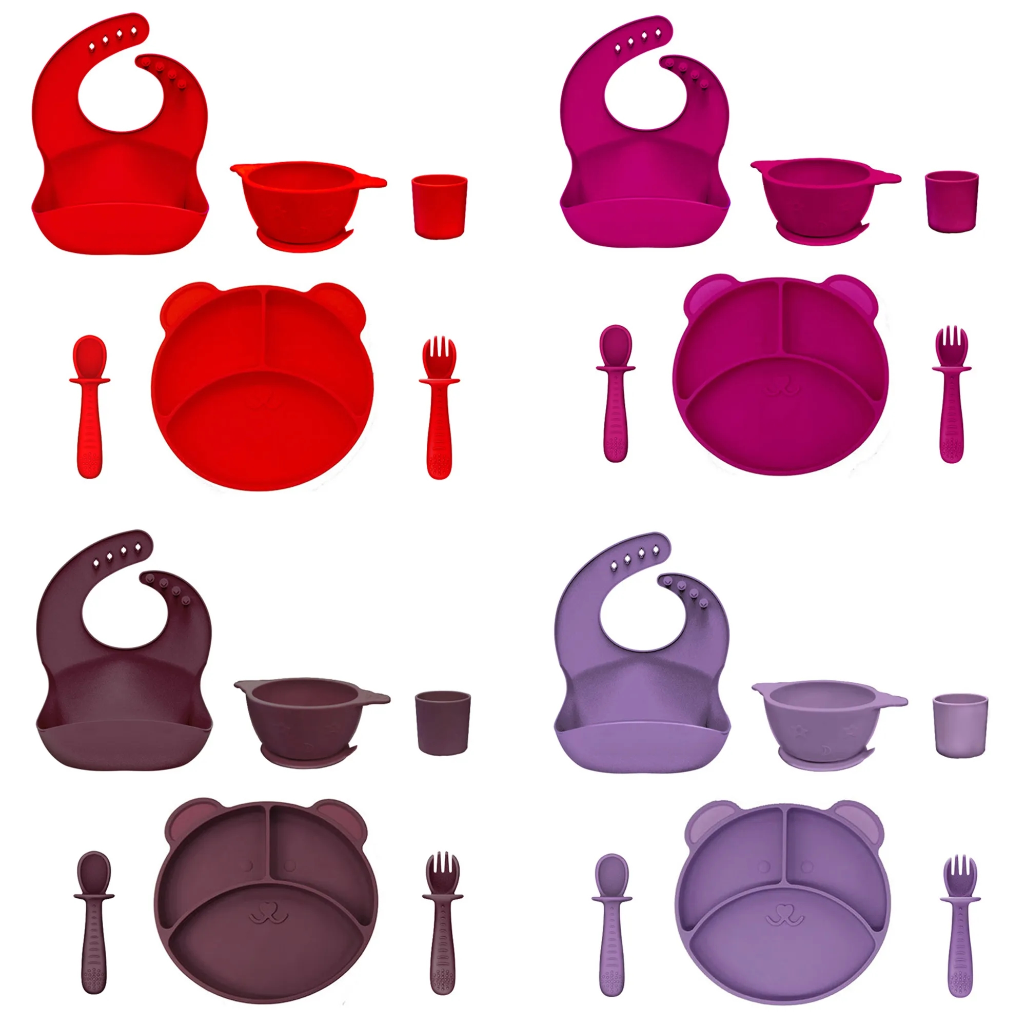 Silicone Baby Feeding Set 4