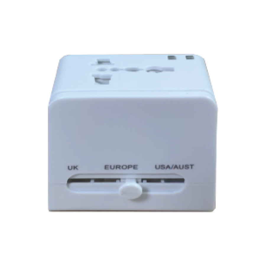 Universal International Travel AC Adapter W/USB Port 10