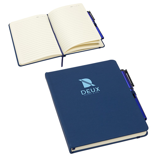 Quorum Soft Touch Journal with Matching Color Gel Pen 24