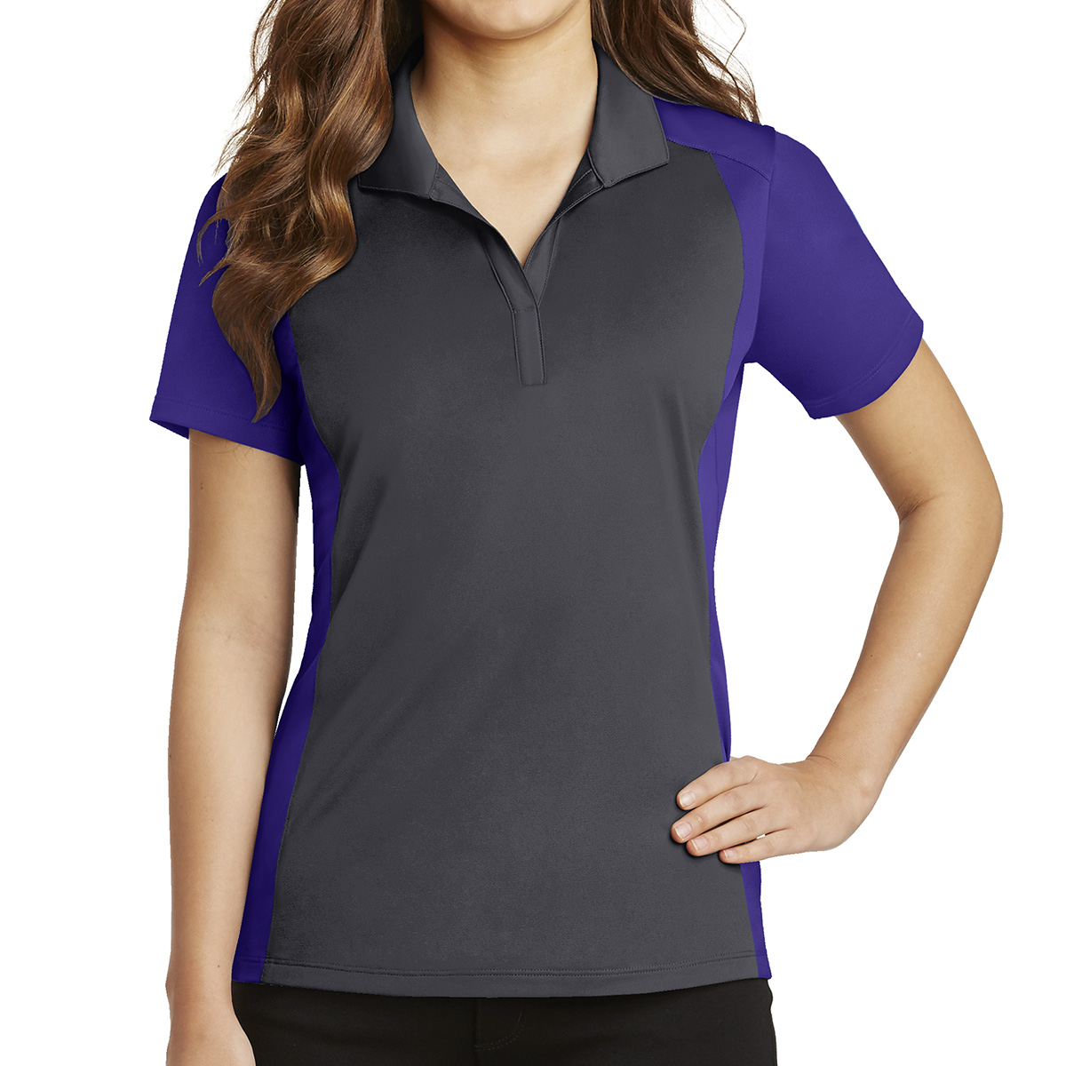 Sport-Tek® Ladies' Colorblock Micropiqué Sport-Wick® Polo 43