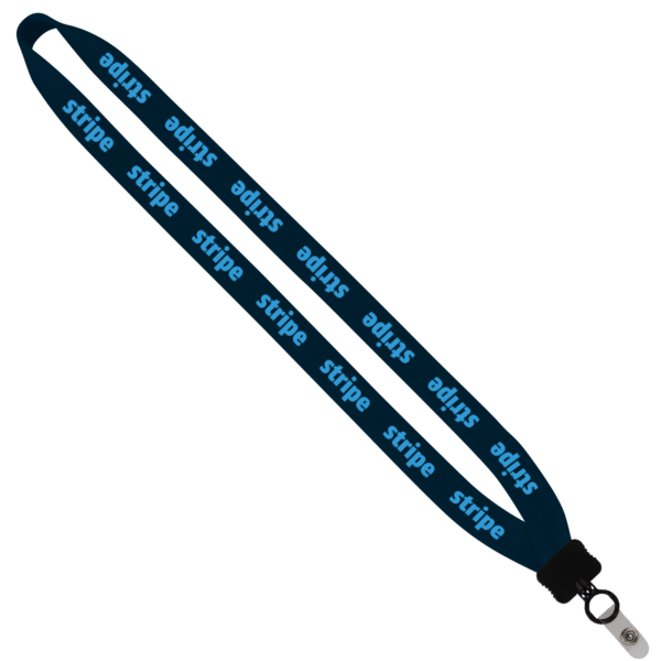 3/4" Cotton Lanyard with Plastic Clamshell & O-Ring 17