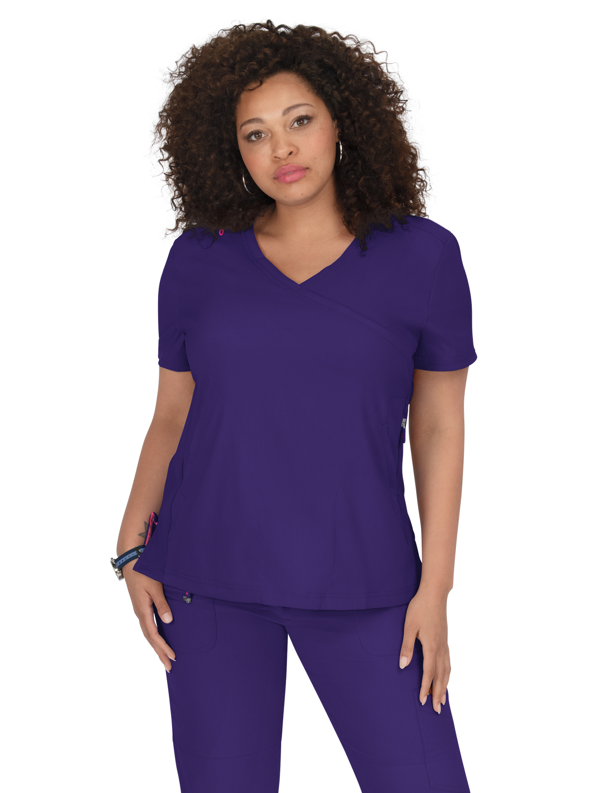 koi - Lite - Women's Three-Pocket Mock-Wrap Philosophy Top 61