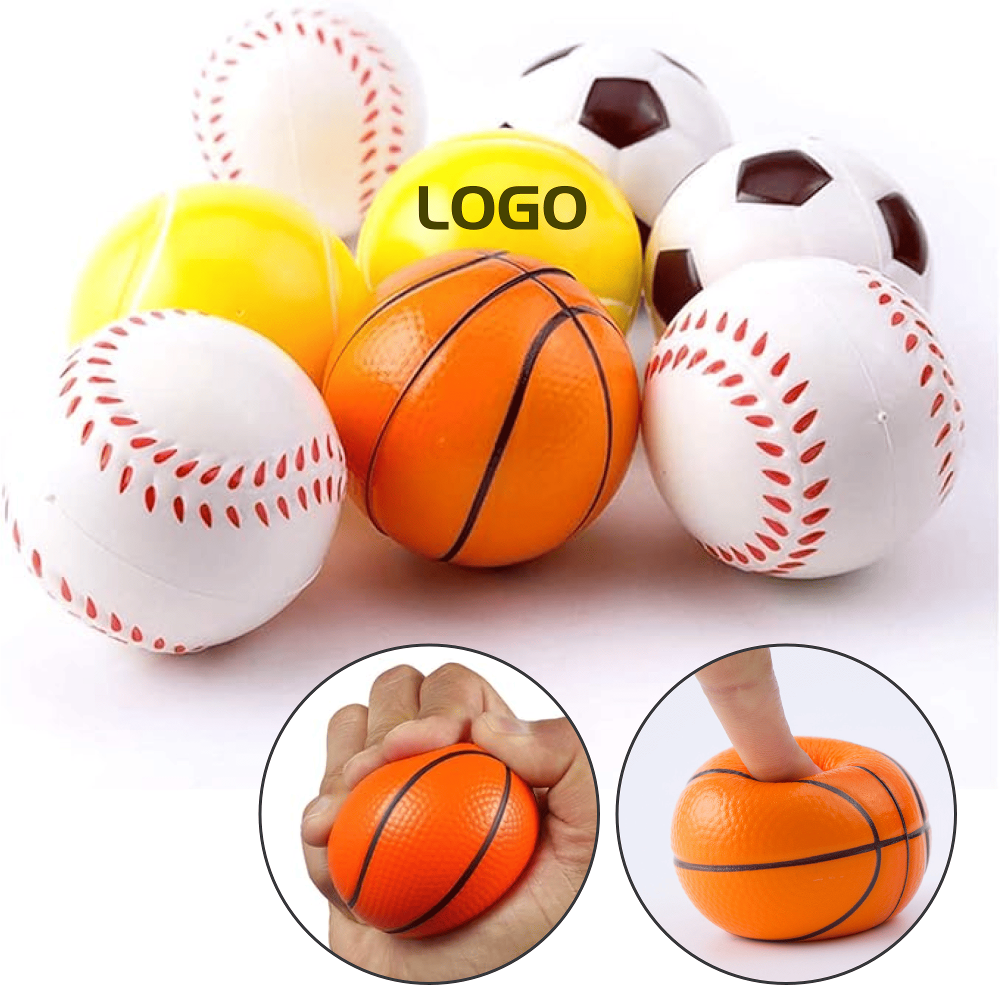 2.36'' Eco-Friendly Kids Squeeze Toy Ball 1