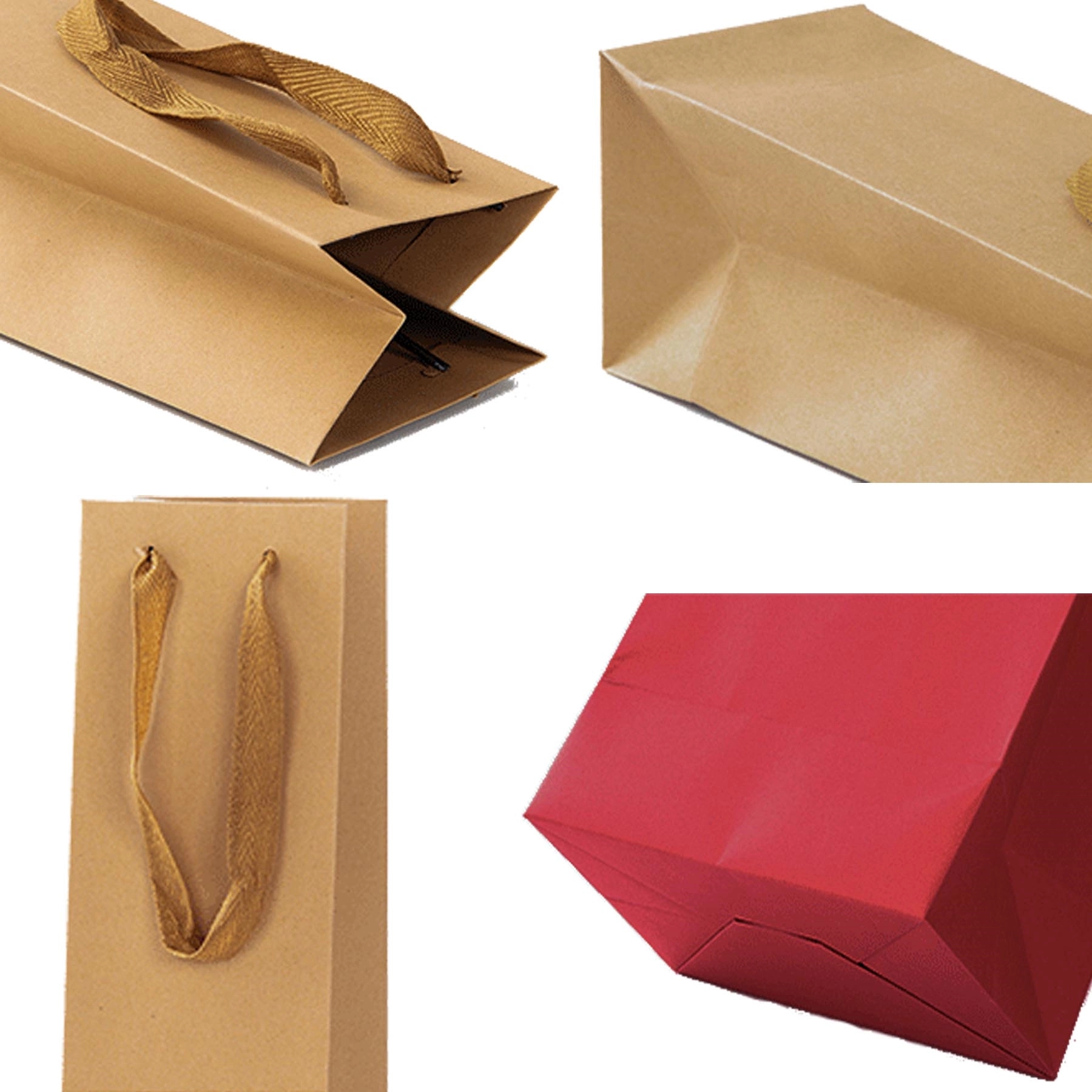 Kraft Paper Wine Tote Gift Bag 2