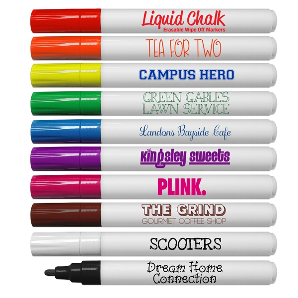 Liquid Chalk Erasable Wipe Off Markers 1
