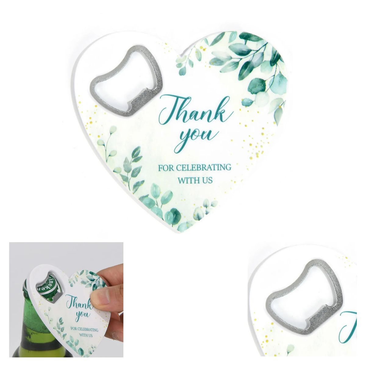 Compact Heart Bottle Opener for Parties and Bars 2