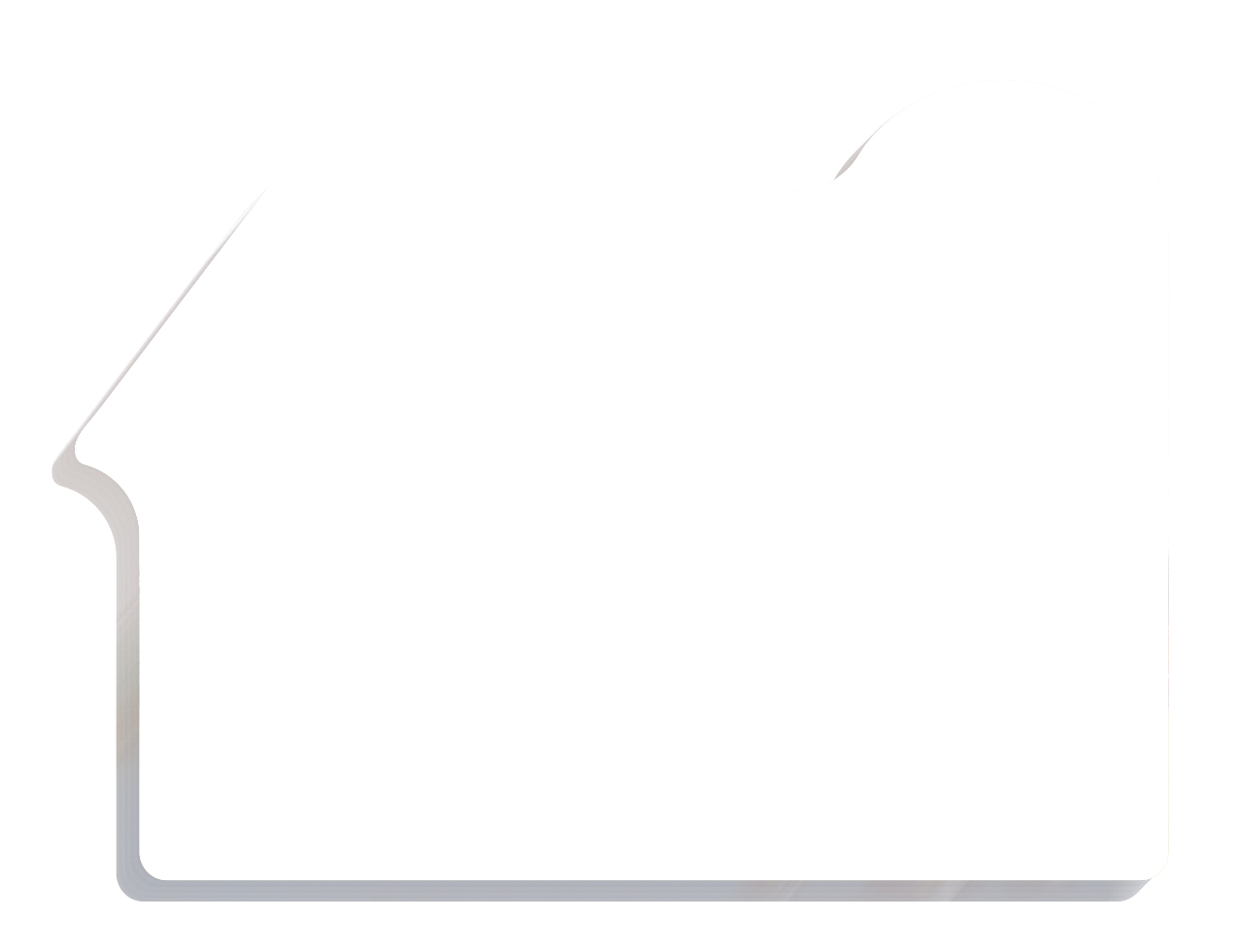 Souvenir® Sticky Note™ 4" x 3" Die Cut Pad, 50 sheet 81