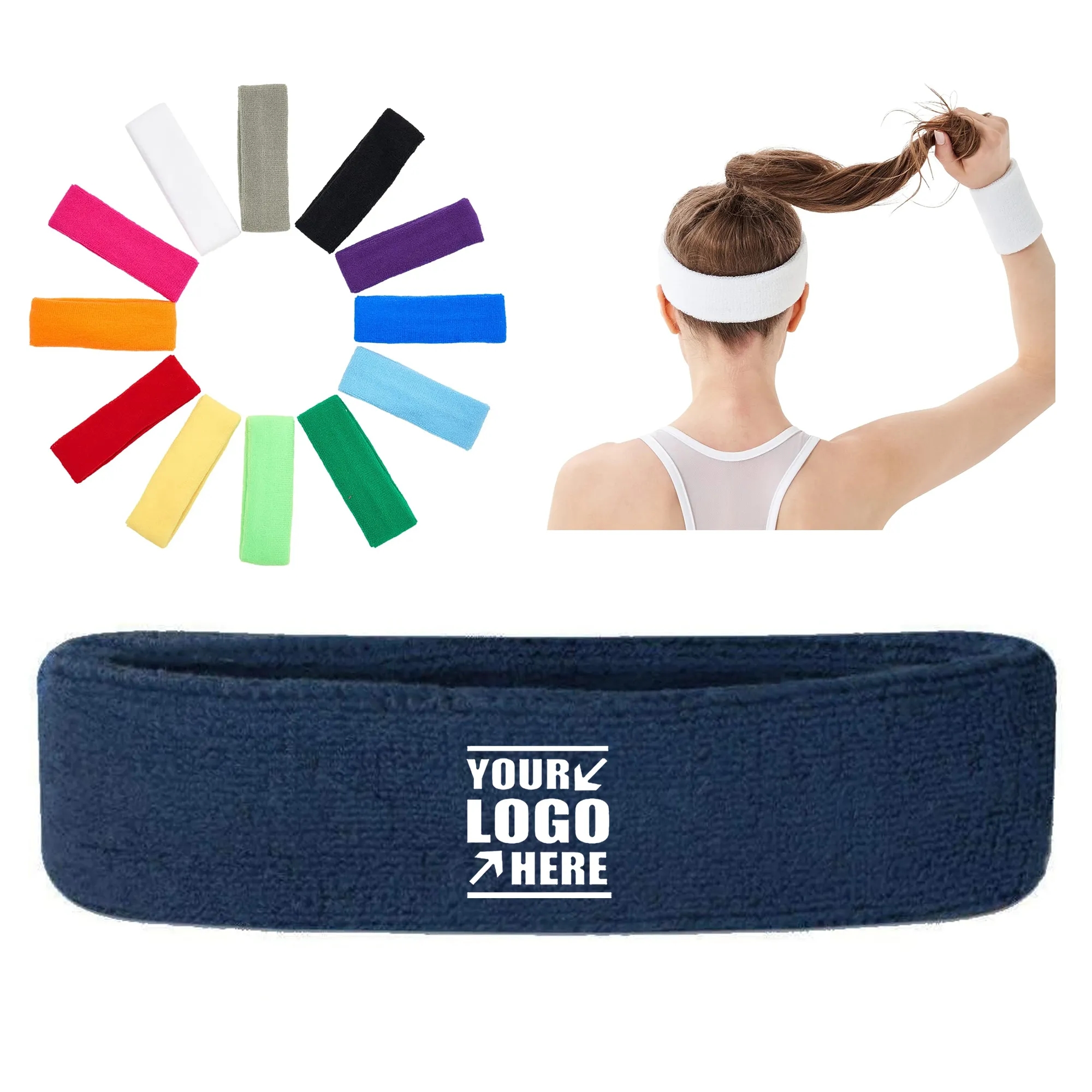 Wicking Stretchy Sport Headbands 3