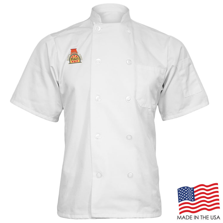 Classic Chef Coat with Short Sleeves (FULL COLOR LOGO) 7