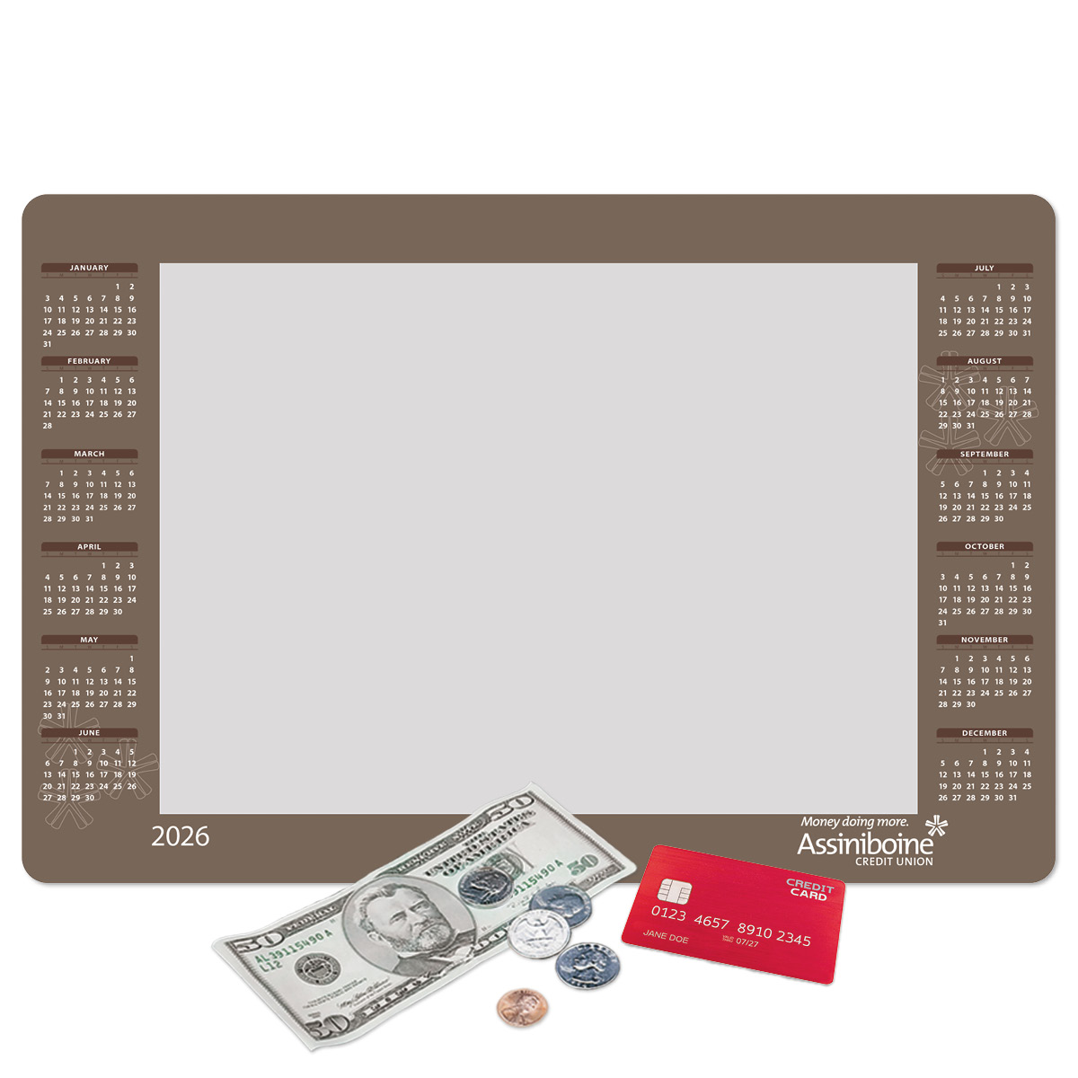 Frame-It Flex Heavy Duty Window Calendar Counter Mat-10"x15"x1/8" 1