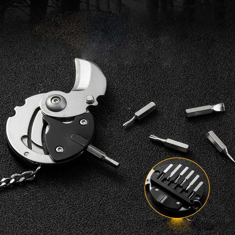 Coin-Shape Folding Pocket Keychain Knife 4
