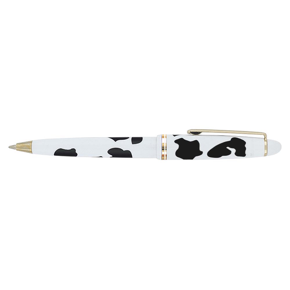 Barona Cow Print Click-Action Ballpoint Pen 1