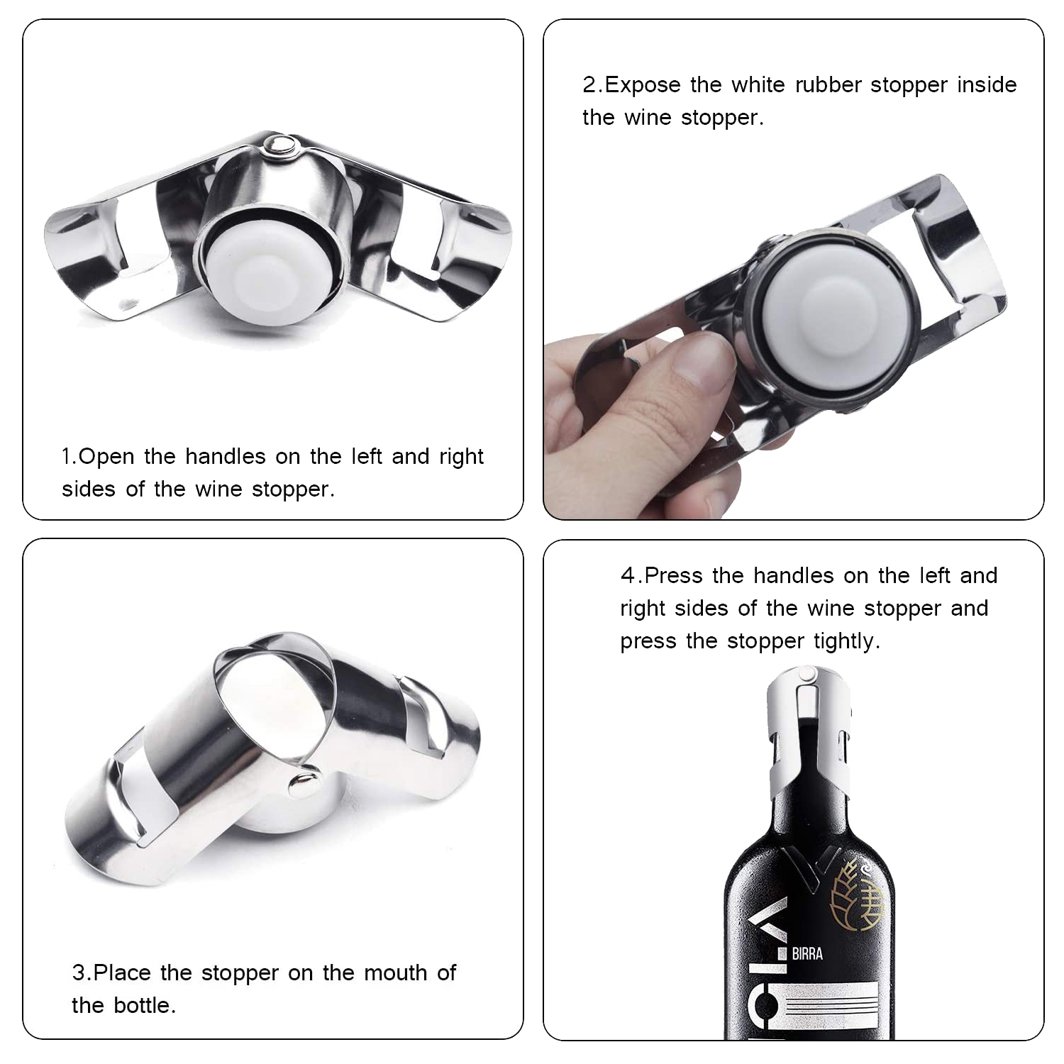 Stainless Steel Champagne Stopper 4