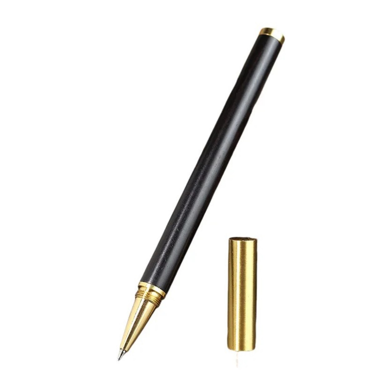 Wooden Office Pen with Brass Trim 3