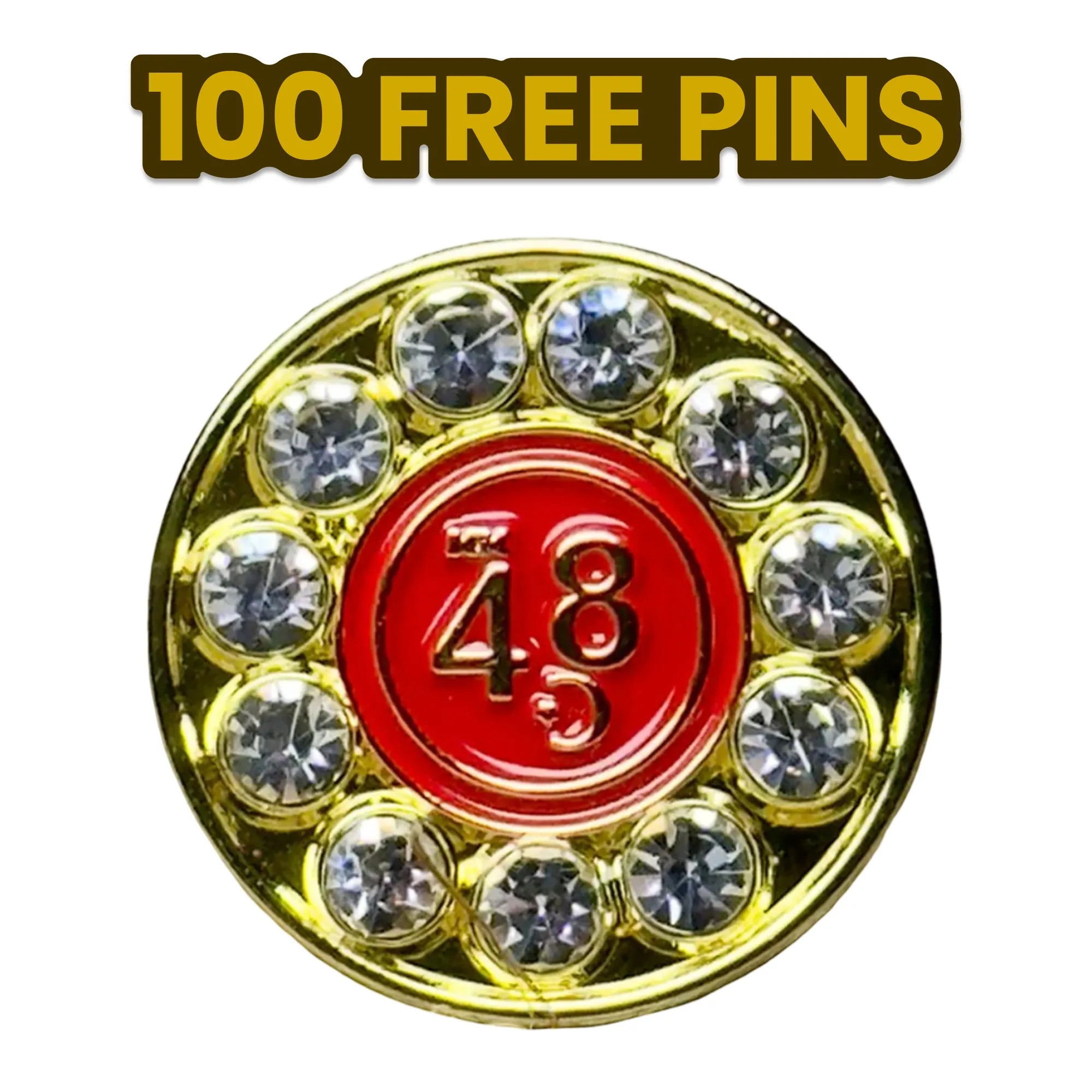 Rhinestone Pin 5